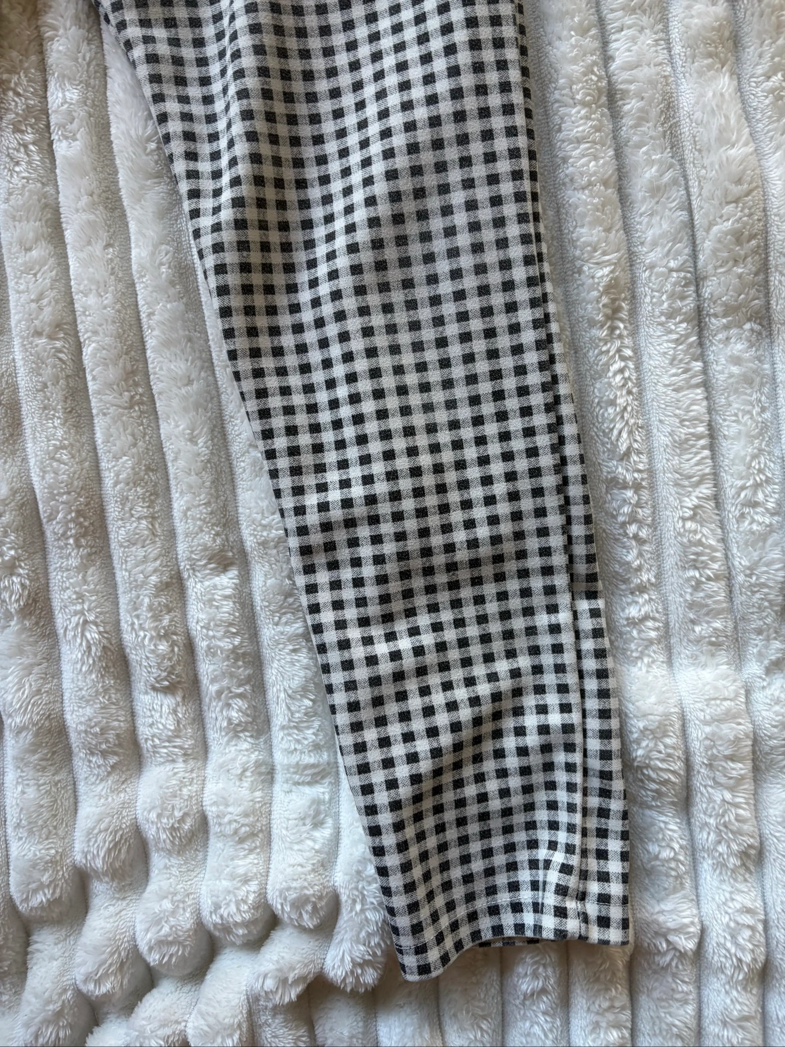 Belted pants with gingham pattern – photo 3